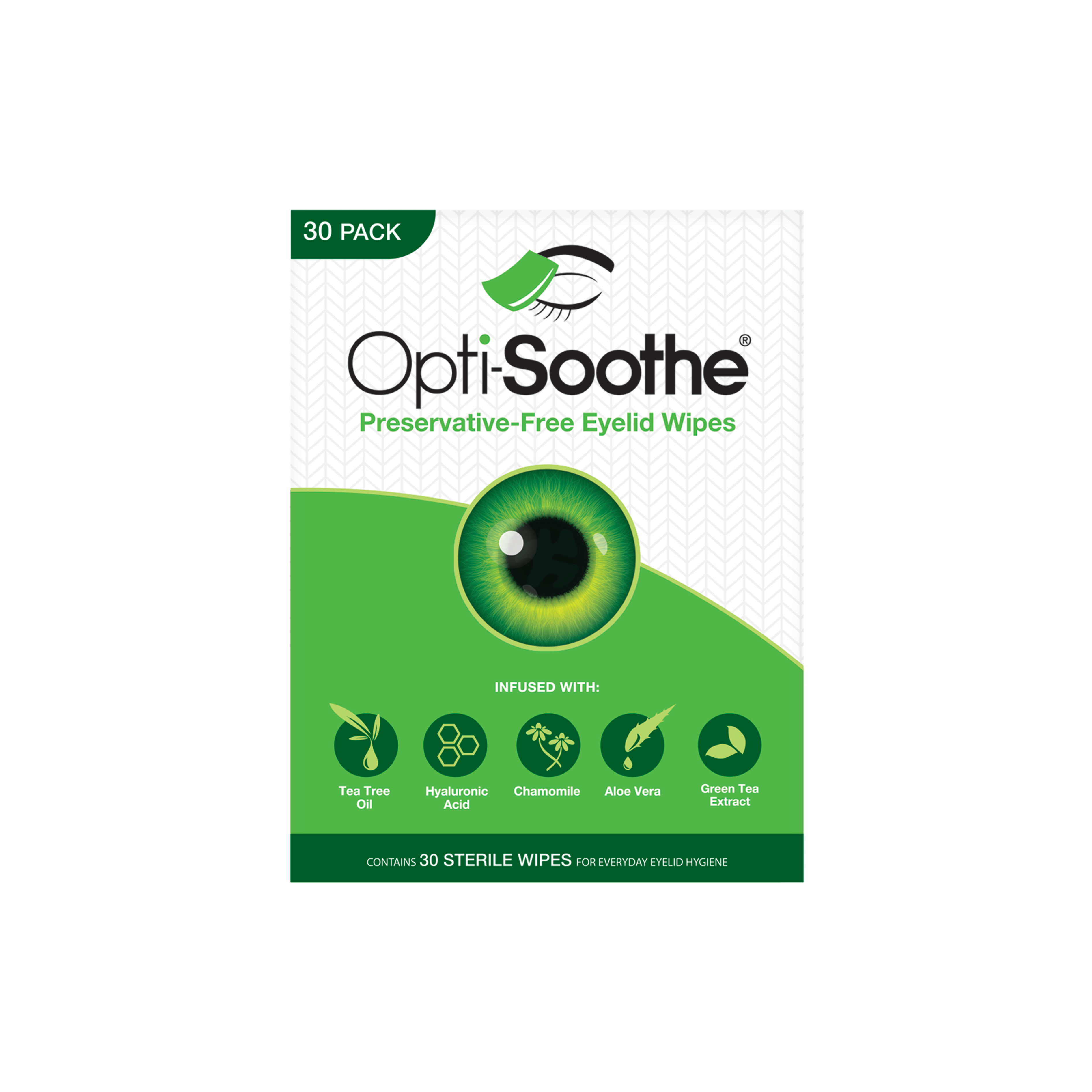 Opti-Soothe Preservative-free Eyelid Wipes, 30's